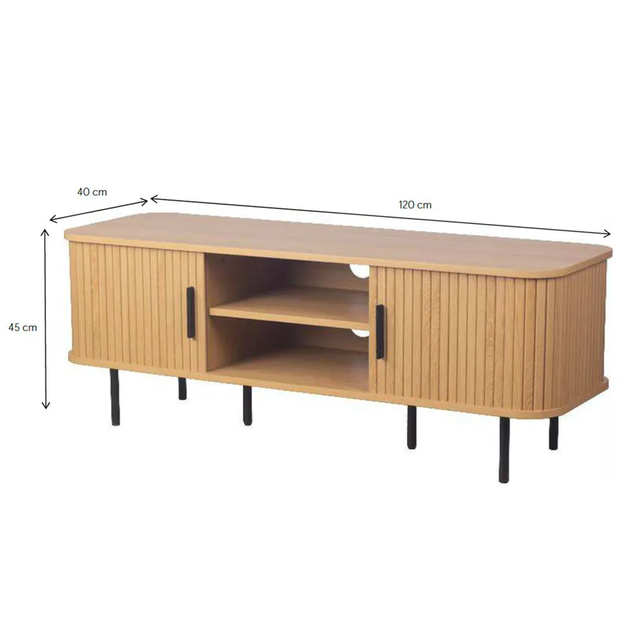 Szafka RTV 2-drzwiowa KASJA 120 cm - dąb
