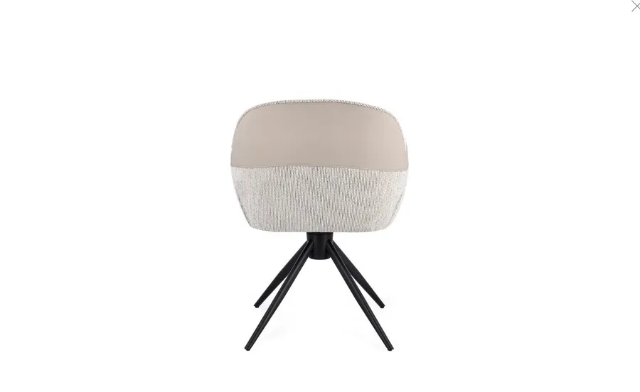 Krzesło obrotowe tapicerowane ISOTTA BEIGE - beżowy