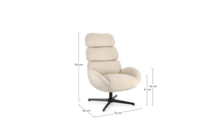 Fotel obrotowy VIOLANTE PEARL - perłowy
