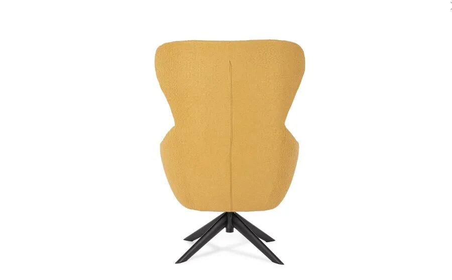 Fotel obrotowy HAILEY MUSTARD - musztardowy