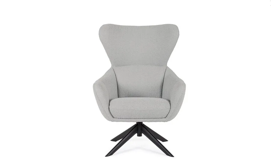 Fotel obrotowy HAILEY GRIS - szary