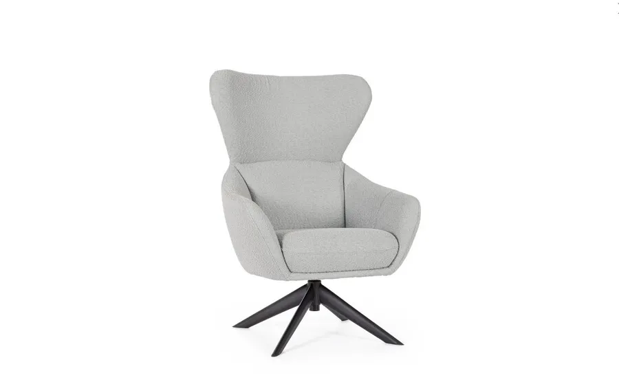 Fotel obrotowy HAILEY GRIS - szary