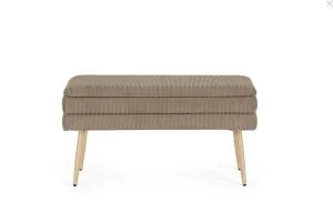 Ławka tapicerowana OLGA TAUPE 79 cm - beżowy