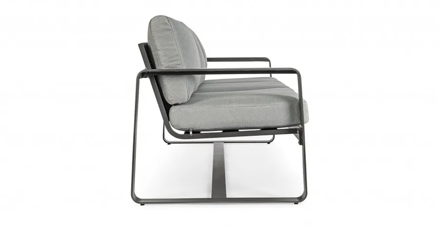 Sofa ogrodowa 3-osobowa MERRIGAN - grafitowy