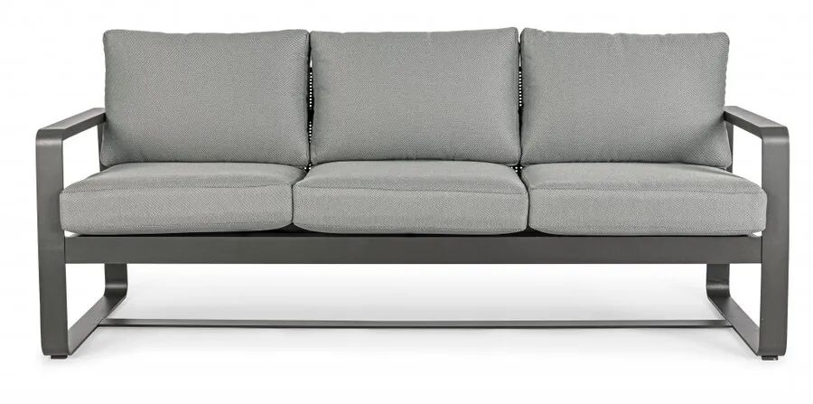 Sofa ogrodowa 3-osobowa MERRIGAN - grafitowy