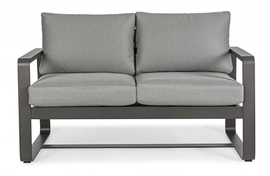 Sofa ogrodowa 2-osobowa MERRIGAN - grafitowy