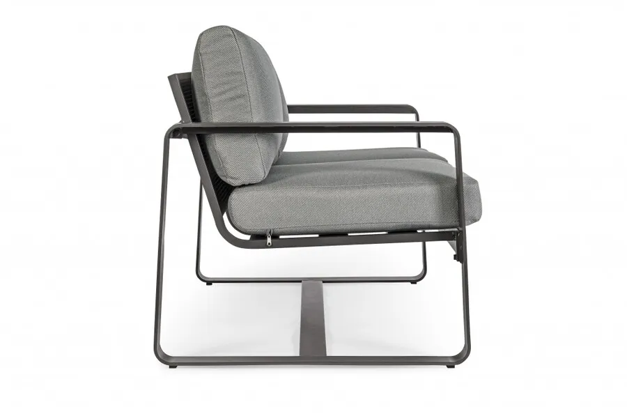 Sofa ogrodowa 2-osobowa MERRIGAN - grafitowy