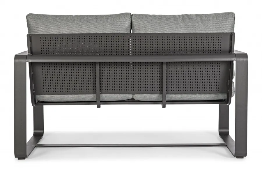 Sofa ogrodowa 2-osobowa MERRIGAN - grafitowy
