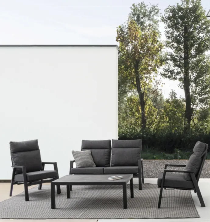 Sofa ogrodowa 2-osobowa ANTRACITE - antracyt