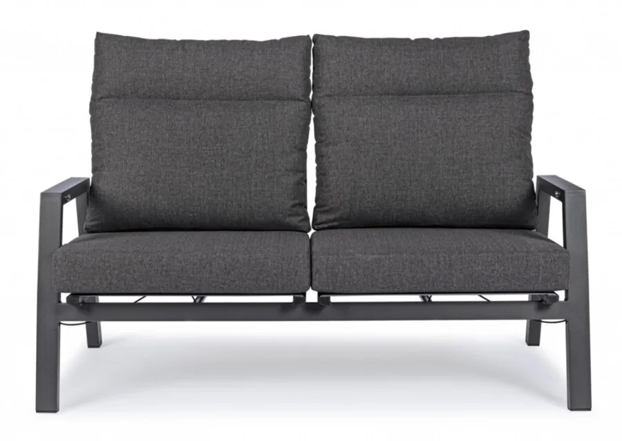 Sofa ogrodowa 2-osobowa ANTRACITE - antracyt