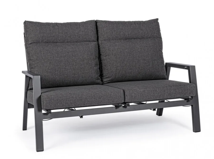 Sofa ogrodowa 2-osobowa ANTRACITE - antracyt