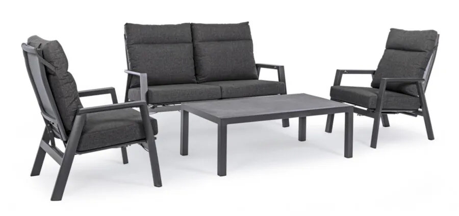 Sofa ogrodowa 2-osobowa ANTRACITE - antracyt