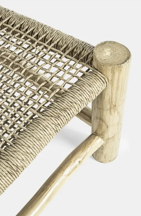 Sofa ogrodowa 2-osobowa LAMPOK - naturalny