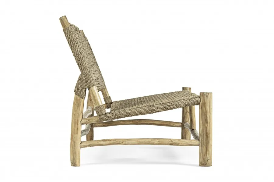 Sofa ogrodowa 2-osobowa LAMPOK - naturalny