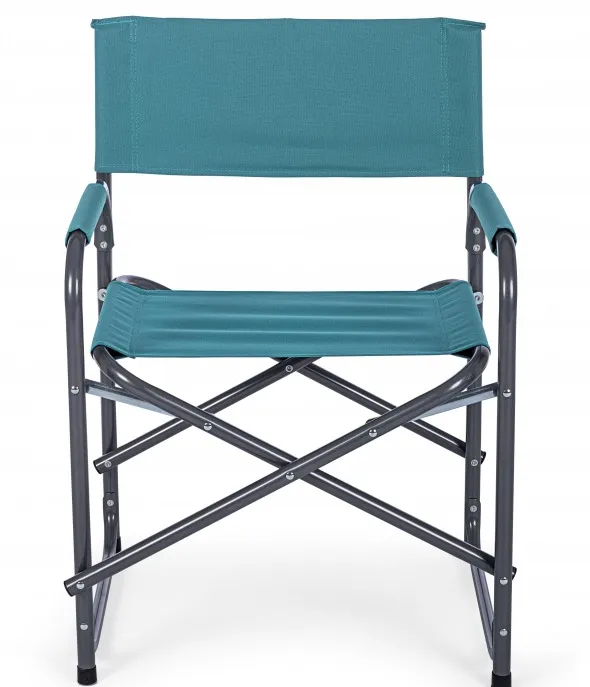 Krzesło ogrodowe reżyserskie OLBIA TURQUOISE - turkusowy