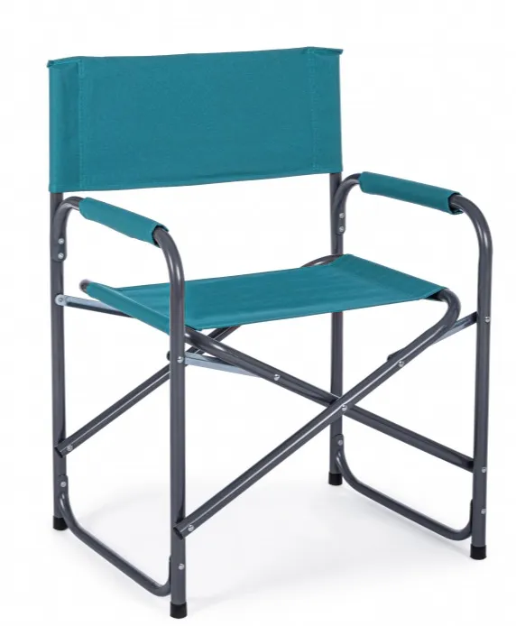 Krzesło ogrodowe reżyserskie OLBIA TURQUOISE - turkusowy