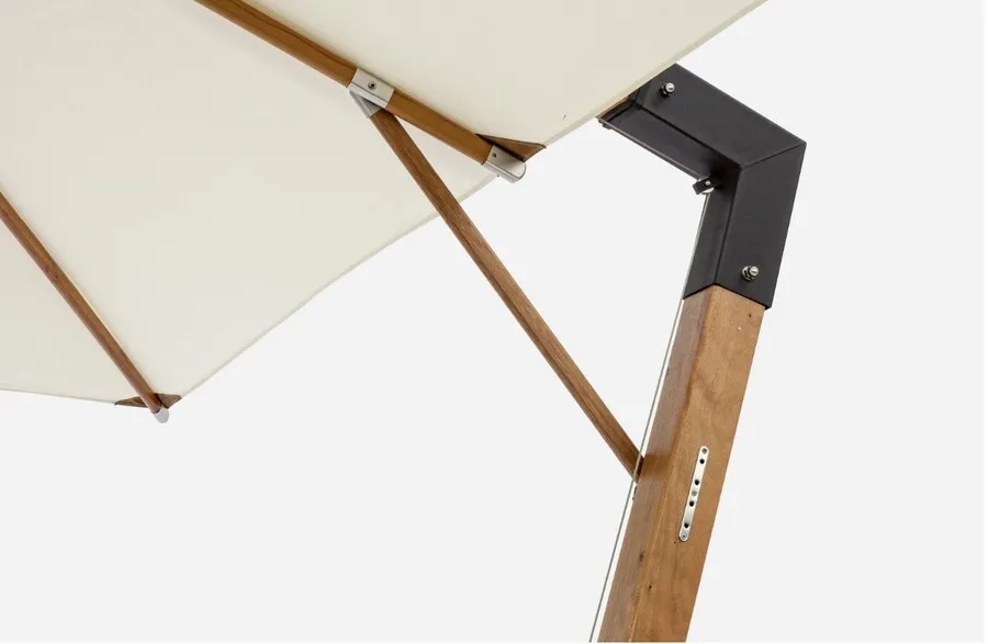 Parasol ogrodowy CAPUA NEW 3x4 - naturalny