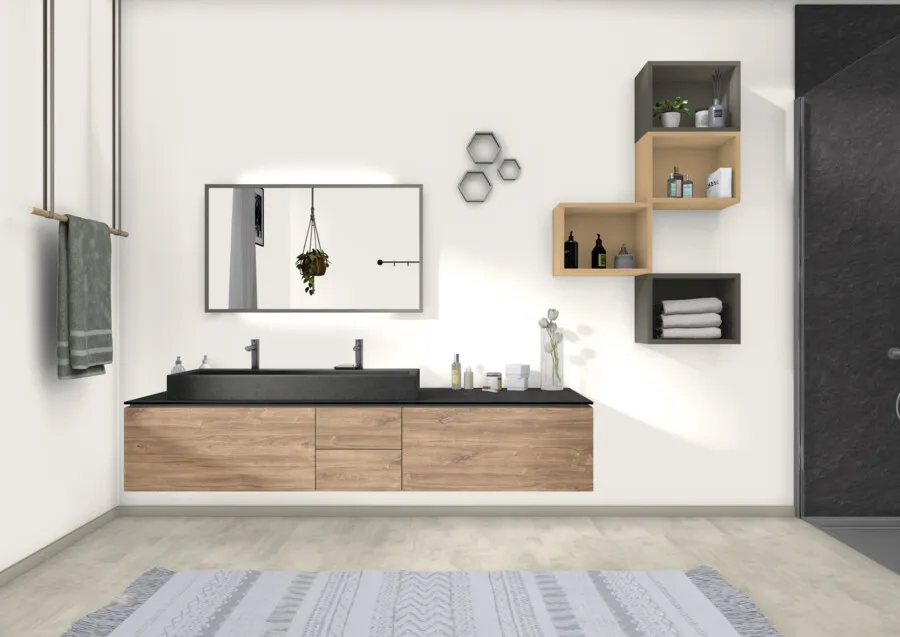 Zdjęcie pomieszczenia Obrzeże ABS H1113 ST10 Dąb Kansas brązowy 54 x 2 mm EGGER