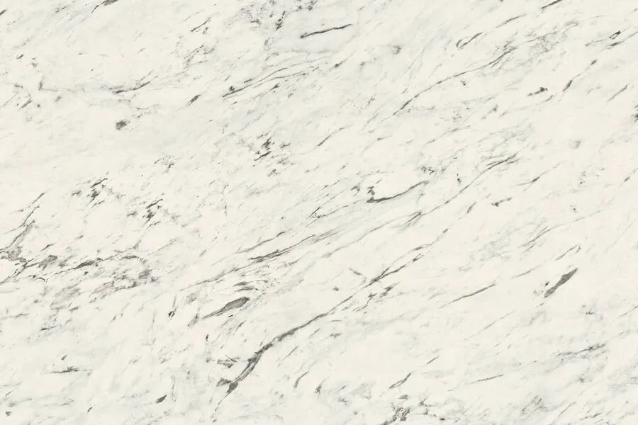 Wycinek płyty w formacie 900 x 600 mm Obrzeże ABS F204 ST9 Marmur Carrara biały 43 x 2 mm EGGER