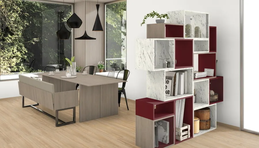 Zdjęcie pomieszczenia Obrzeże ABS F204 ST9 Marmur Carrara biały 43 x 2 mm EGGER