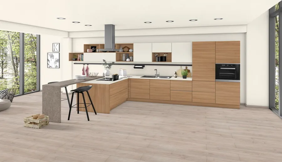 Zdjęcie pomieszczenia Obrzeże ABS F333 ST76 Beton zdobiony szary 43 x 1.5 mm EGGER