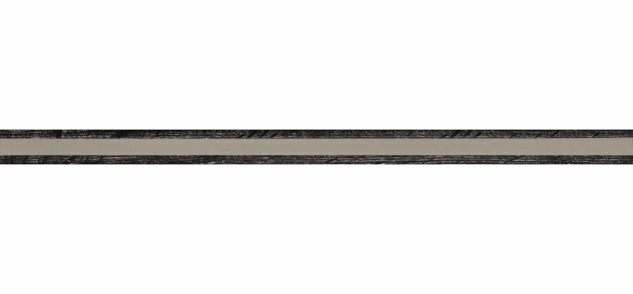 Wycinek płyty w formacie 2800 x 1300 mm Obrzeże PMMA H8904 C2 Trio Dąb Halifax czarny-Alu 23 x 1.3 mm EGGER