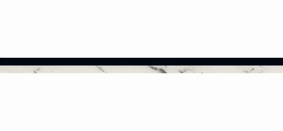 Wycinek płyty w formacie 2800 x 1300 mm Obrzeże PMMA F8922 C1 Duo Marmur Carrara biały-czarny 23 x 1.3 mm EGGER