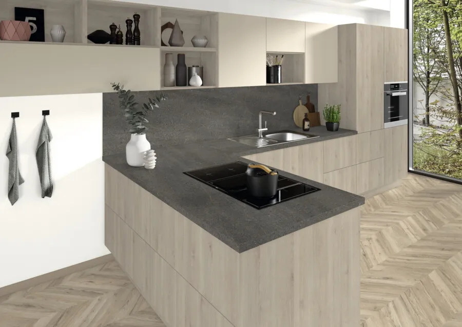 Zdjęcie pomieszczenia Laminat EGGER F032 ST78 Granit Cascia szary 1310x3050x0.8 mm