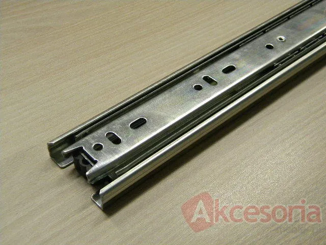 Prowadnica PK04 dł 30 cm ocynk biały, 100%  wysuw, 45kg