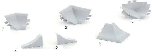 Listwa przyblatowa samoprzylepna COMPACT MAGIC - stal szlachetna / dł. dowolna