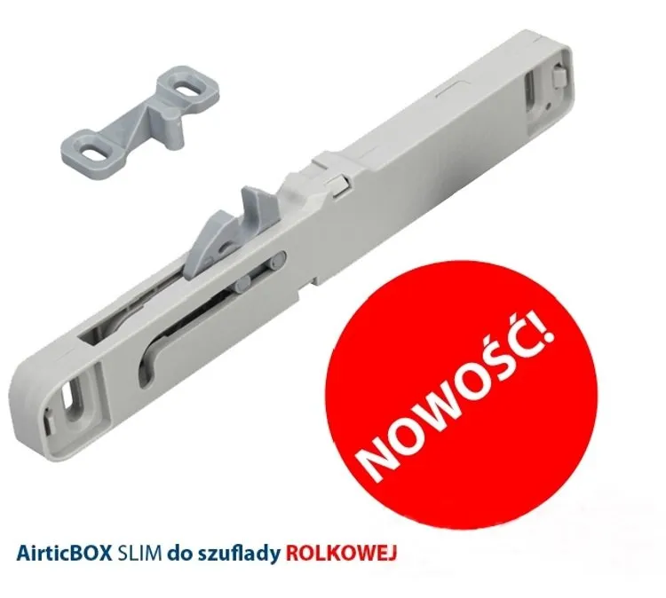 Hamulec do prowadnic rolkowych AirticBOX Slim - szary / kpl. 2 szt.