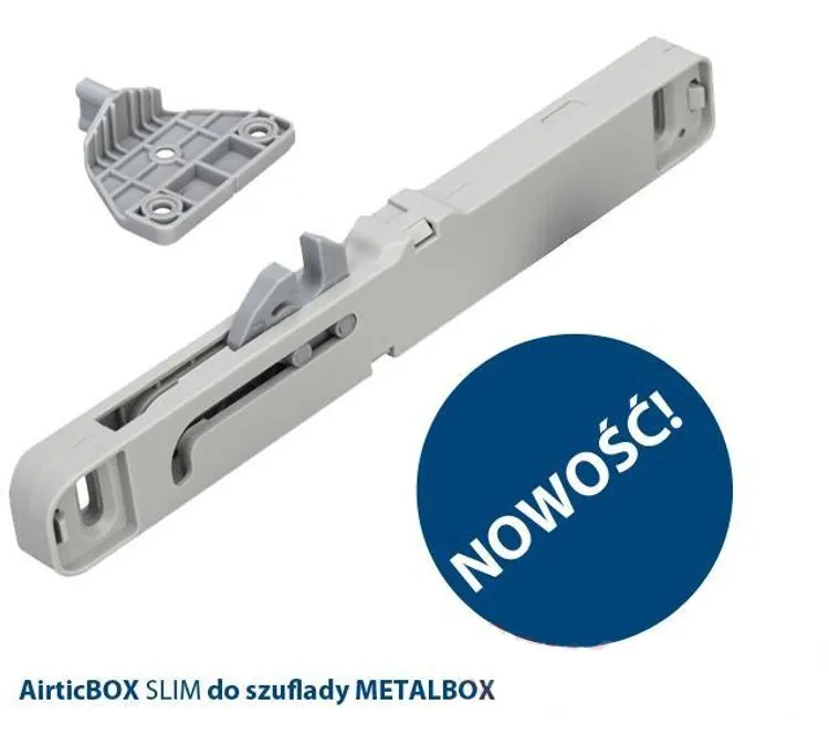 Hamulec do szuflad metalbox AirticBOX Slim - szary / kpl. 2 szt.