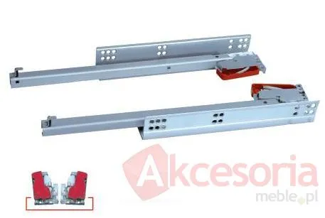 Prowadnica kryta z hamulcem PD  dł.50cm Wysuw 100% Gamet