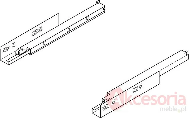 Prowadnica TANDEM Plus Z HAMULCEM 566H dł.55cm Wysuw 100% 50kg