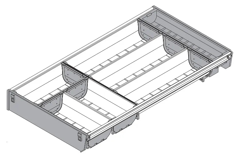 ORGA-LINE Wkład Na Sztućce Do Tandembox głęb.55cm/szer.28cm
