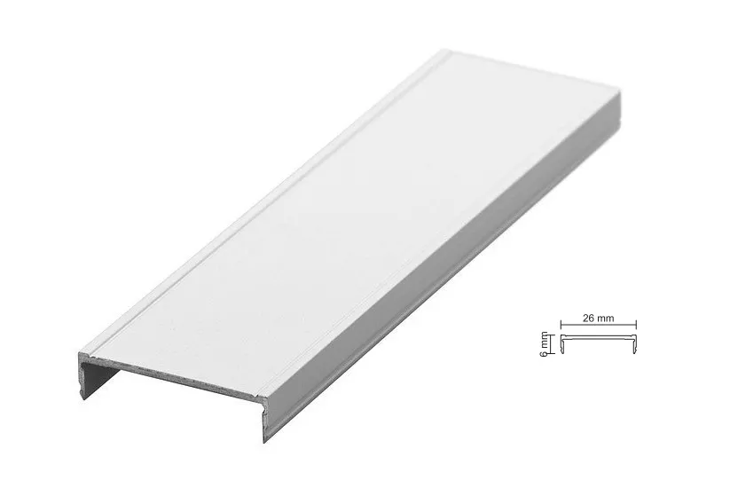 Zaślepka do toru dolnego PREMIUM 75/II - srebrny / dł. 300 cm