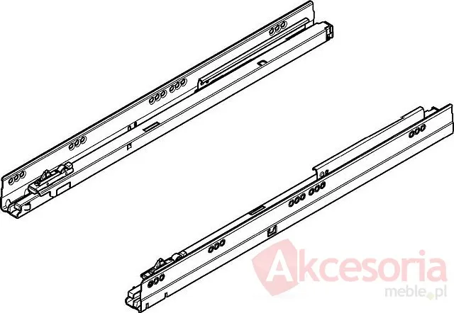Tandembox PROWADNICE 578 Dł.35cm Wysuw 100% 30kg Hamulec