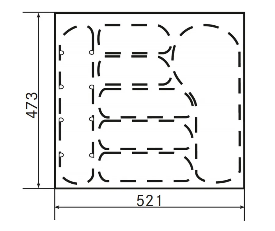 FUTURA Wkład Do Szuflad 60L 440-490mm x 500-540mm Srebrny