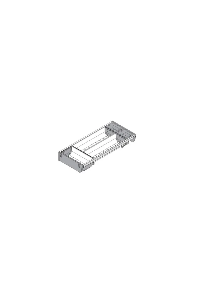 Wkład na sztućce ORGA-LINE do Tandembox - inox / 19.2x45 cm 