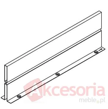 Ścianka Działowa Z46L Do Tandembox dł.50cm Czarna