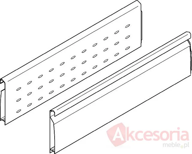 TANDEMBOX plus - BOXSIDE Z37H H=131mm Do Dł.55cm Szary