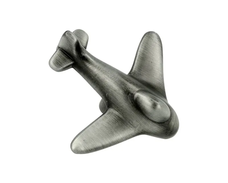 Uchwyt NURSERY Samolot 1882-56ZN50 - efekt starej cyny / 56 mm
