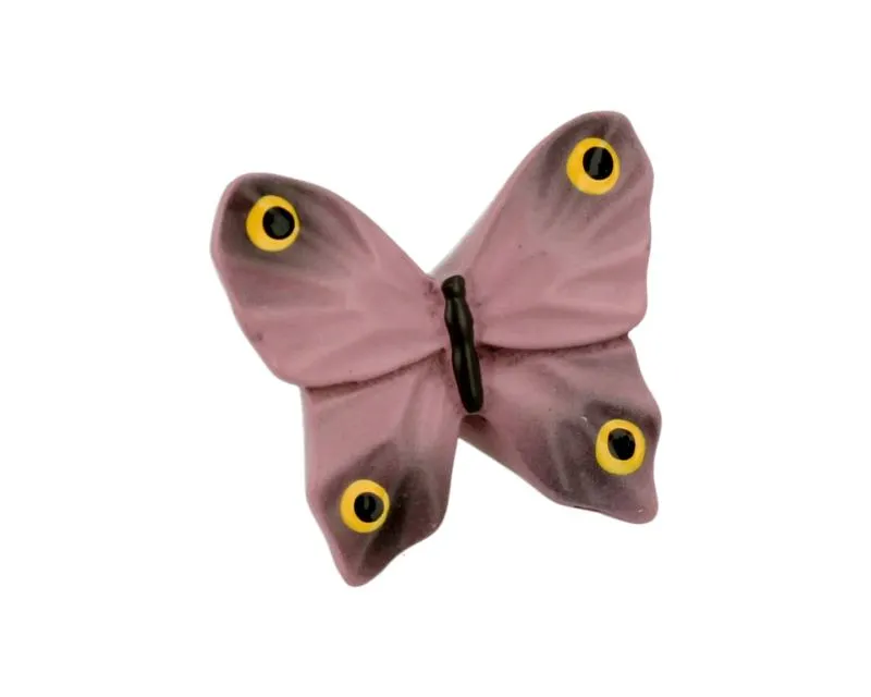 Gałka BUTTERFLY H048-41A9 - różowy / 47 mm