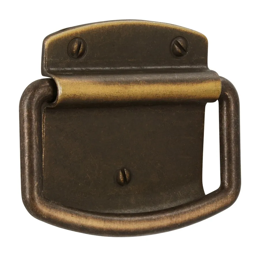 Uchwyt ITALIAN LINE 1816-69 - stary mosiądz / rozstaw 32 mm