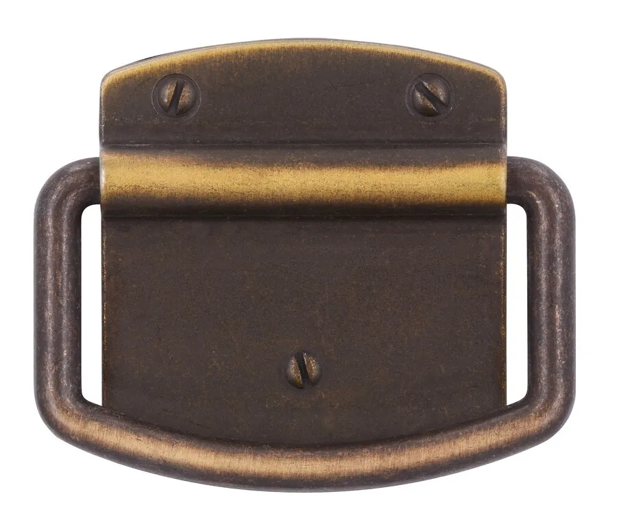 Uchwyt ITALIAN LINE 1816-69 - stary mosiądz / rozstaw 32 mm