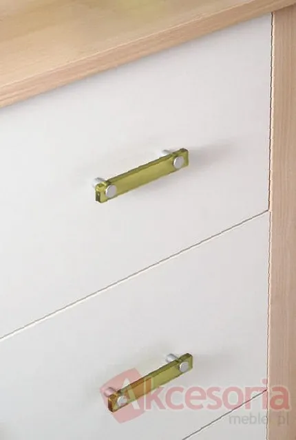Uchwyt LINOSELLI GLASEFFEKT 8119-126 - zielony / rozstaw 96 mm