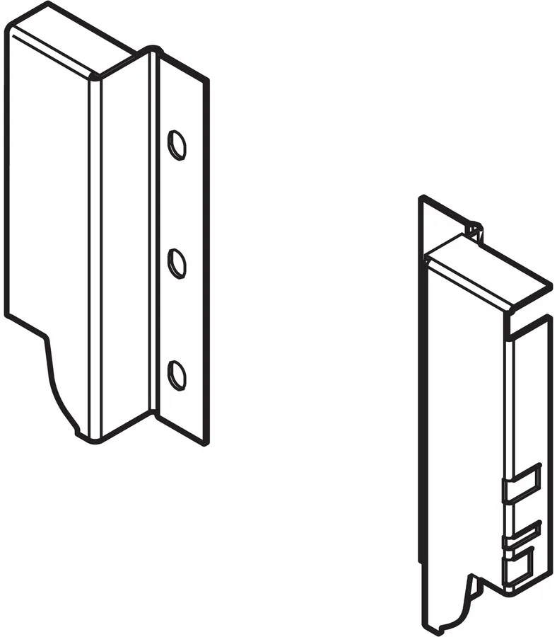 Uchwyty ścianki tylnej TANDEMBOX ANTARO Z30K / wys. K=115 mm / biały