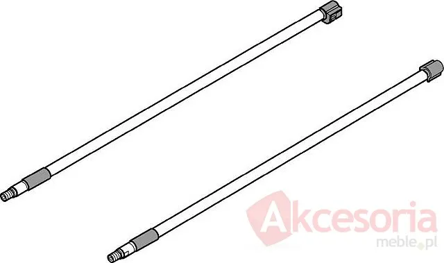 Tandembox plus Reling Podłużny Do Prowadnicy dł.45cm Szary 1szt.