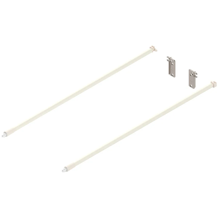 Reling podłużny METABOX z wysokim frontem - kremowy / dł. 50 cm / kpl