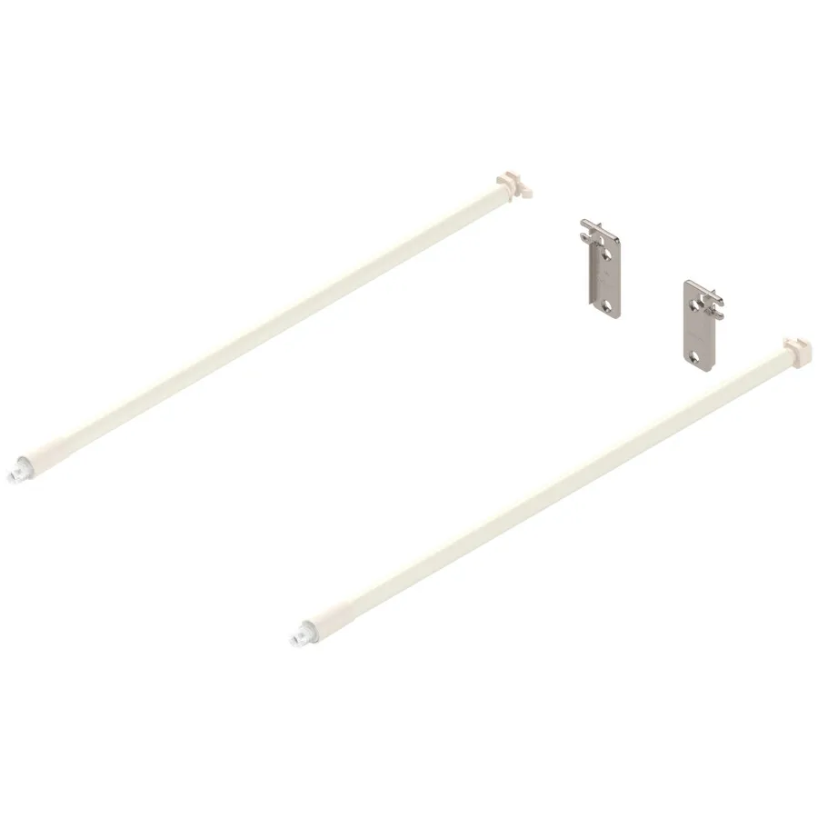 Reling podłużny METABOX z wysokim frontem - kremowy / dł. 35 cm / kpl